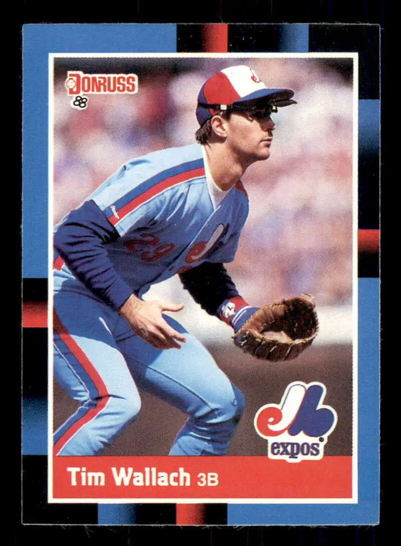 1988 Donruss #222 Tim Wallach NM-MT Montreal Expos Baseball Card - Baseball Card Single