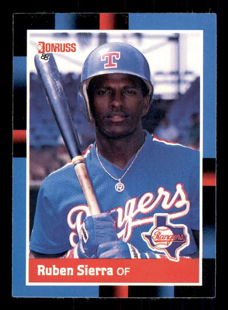 1988 Donruss #223 Ruben Sierra NM-MT Texas Rangers Baseball Card - Baseball Card Single