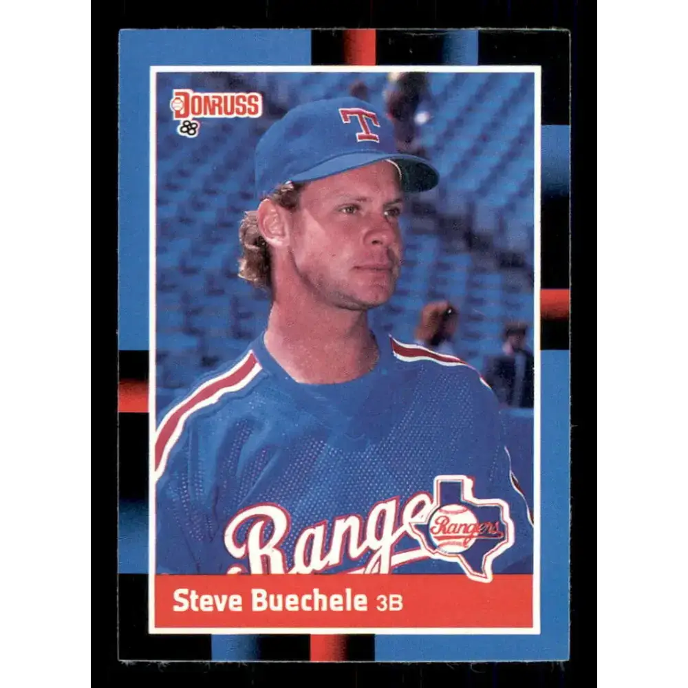 1988 Donruss #224 Steve Buechele EX Texas Rangers Baseball Card - Baseball Card Single