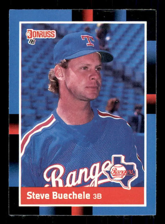 1988 Donruss #224 Steve Buechele NM-MT Texas Rangers Baseball Card - Baseball Card Single