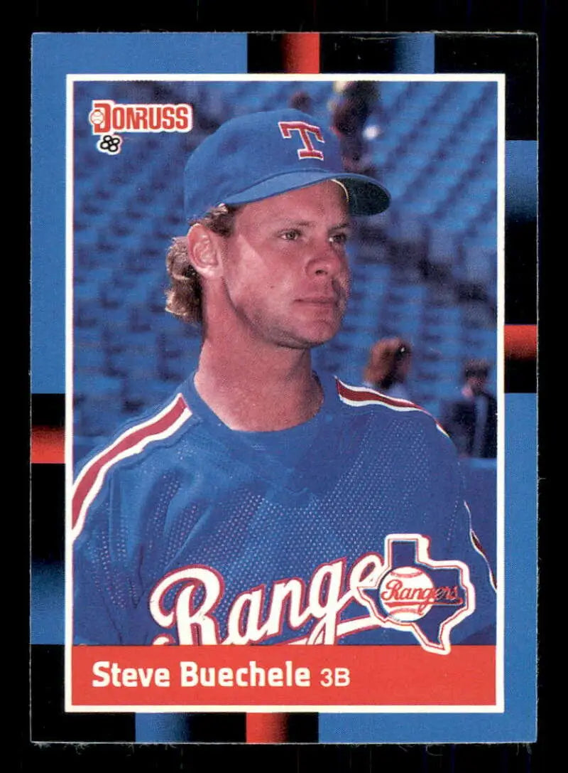 1988 Donruss #224 Steve Buechele NM-MT Texas Rangers Baseball Card - Baseball Card Single