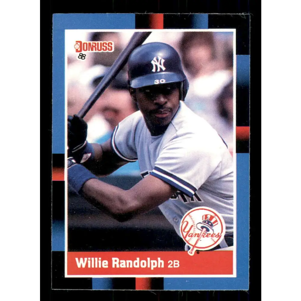 1988 Donruss #228 Willie Randolph EX New York Yankees Baseball Card Image 1