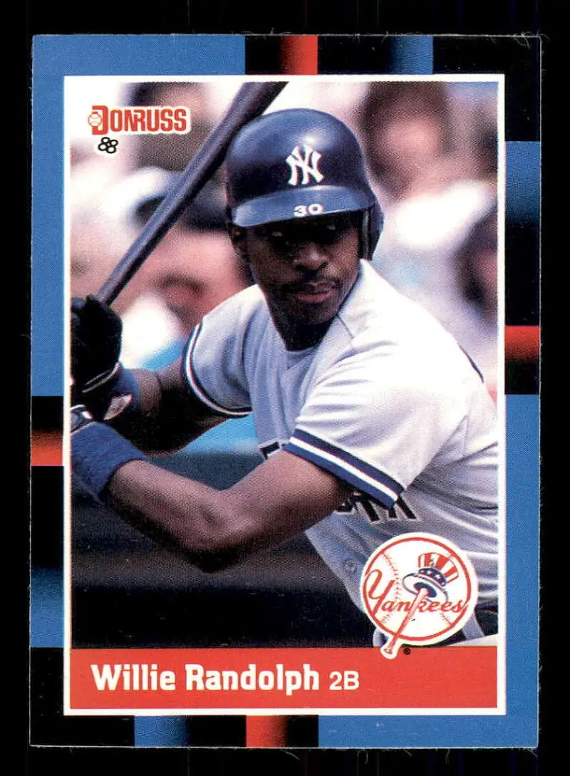 1988 Donruss #228 Willie Randolph NM-MT New York Yankees Baseball Card - Baseball Card Single