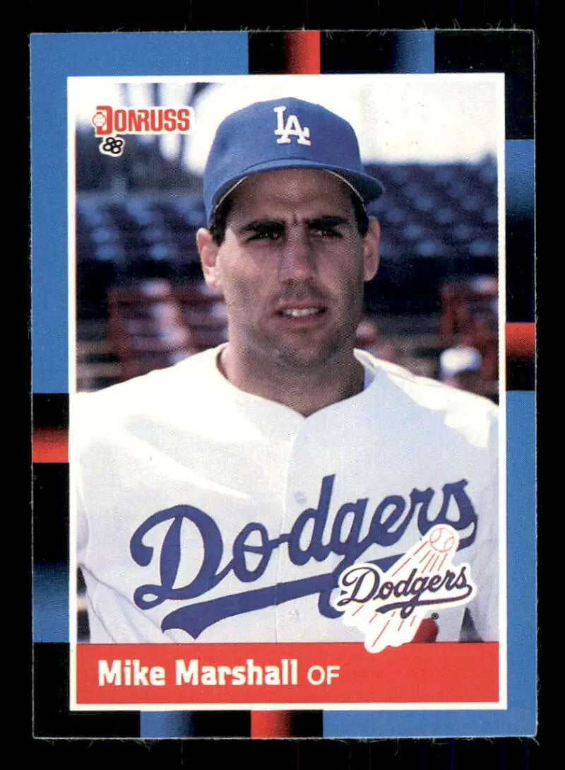 1988 Donruss #229 Mike Marshall NM-MT Los Angeles Dodgers Baseball Card - Baseball Card Single