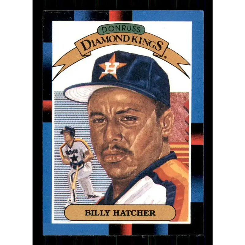 1988 Donruss #23 Billy Hatcher DK EX Houston Astros Baseball Card - Baseball Card Single