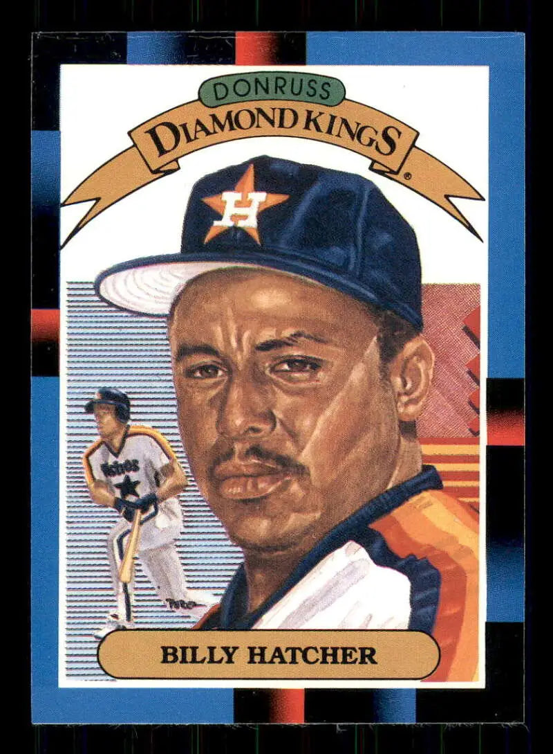 1988 Donruss #23 Billy Hatcher NM-MT Houston Astros Baseball Card - Baseball Card Single