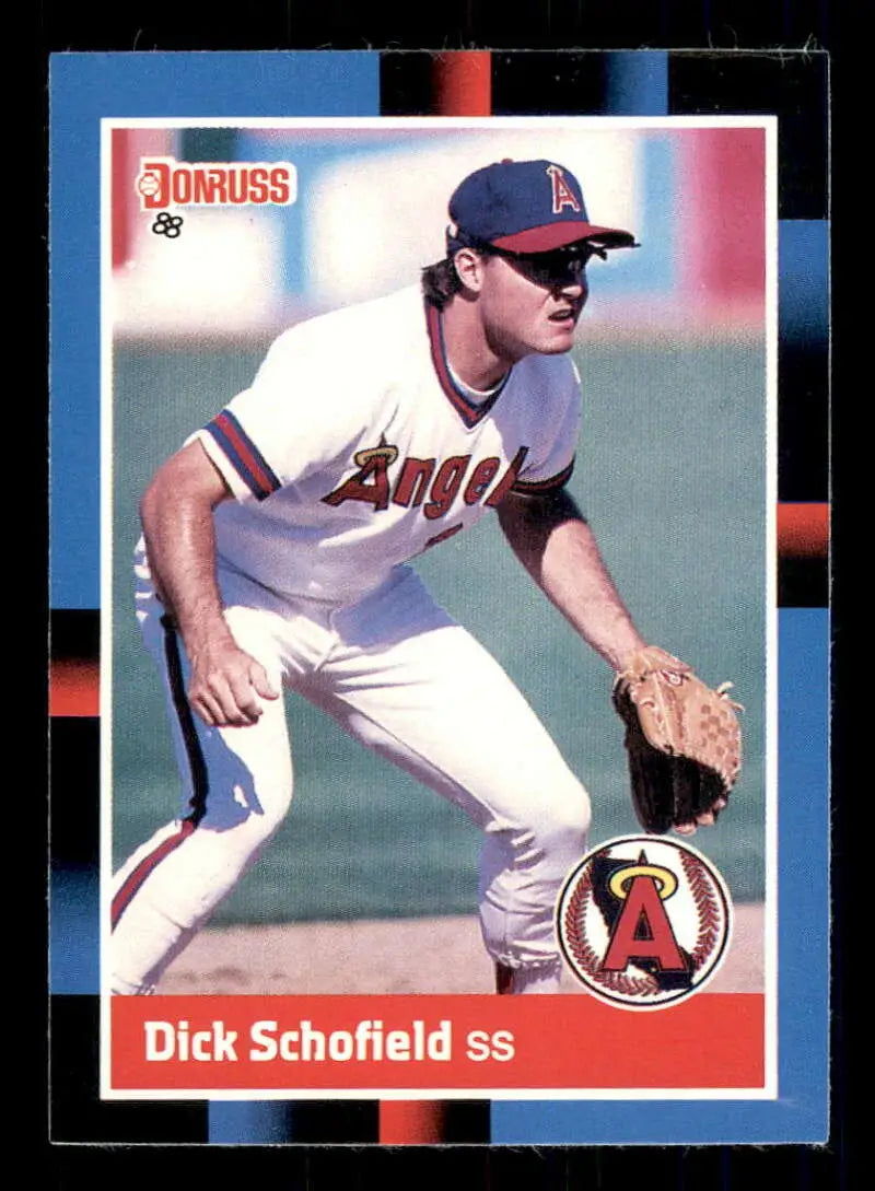 1988 Donruss #233 Dick Schofield NM-MT California Angels Baseball Card - Baseball Card Single