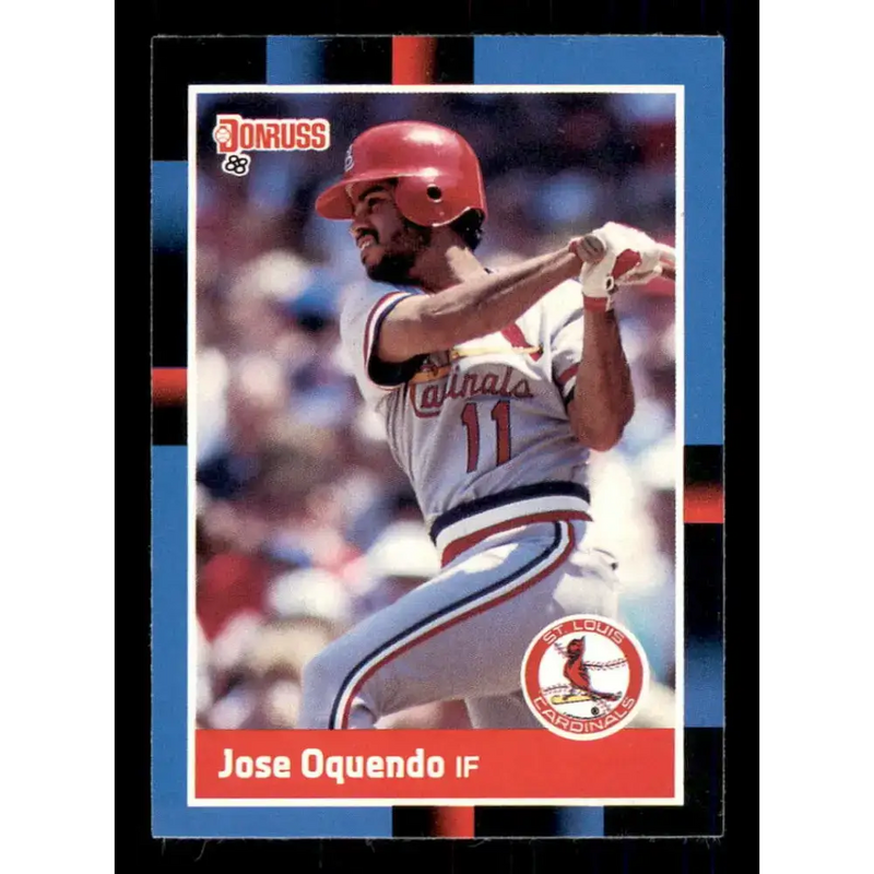 1988 Donruss #234 Jose Oquendo EX St. Louis Cardinals Baseball Card - Baseball Card Single