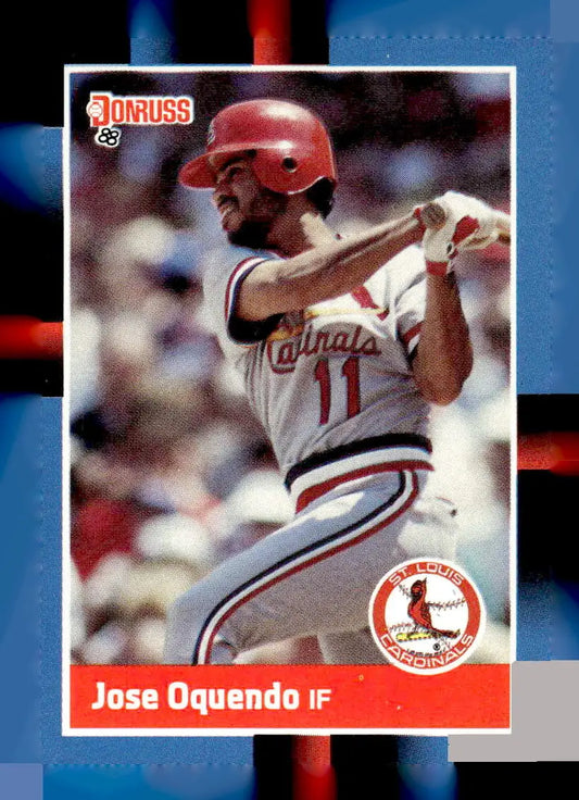 1988 Donruss Jose Oquendo baseball card 234c Jose Oquendo collectible image