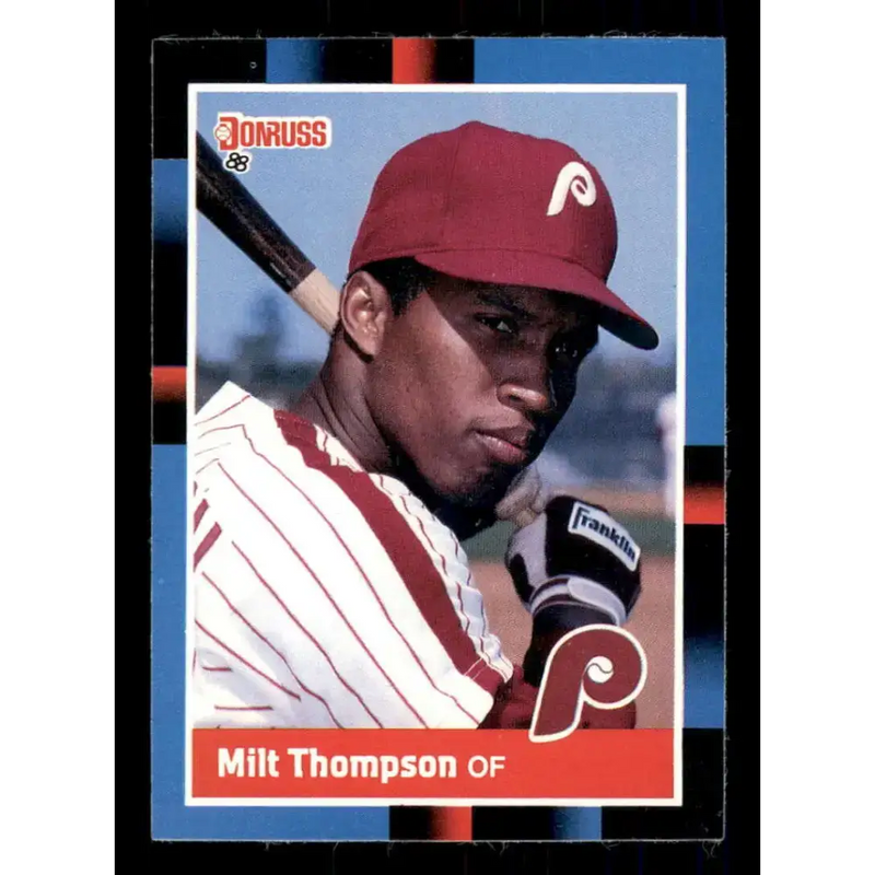 1988 Donruss #236 Milt Thompson EX Philadelphia Phillies Baseball Card - Baseball Card Single