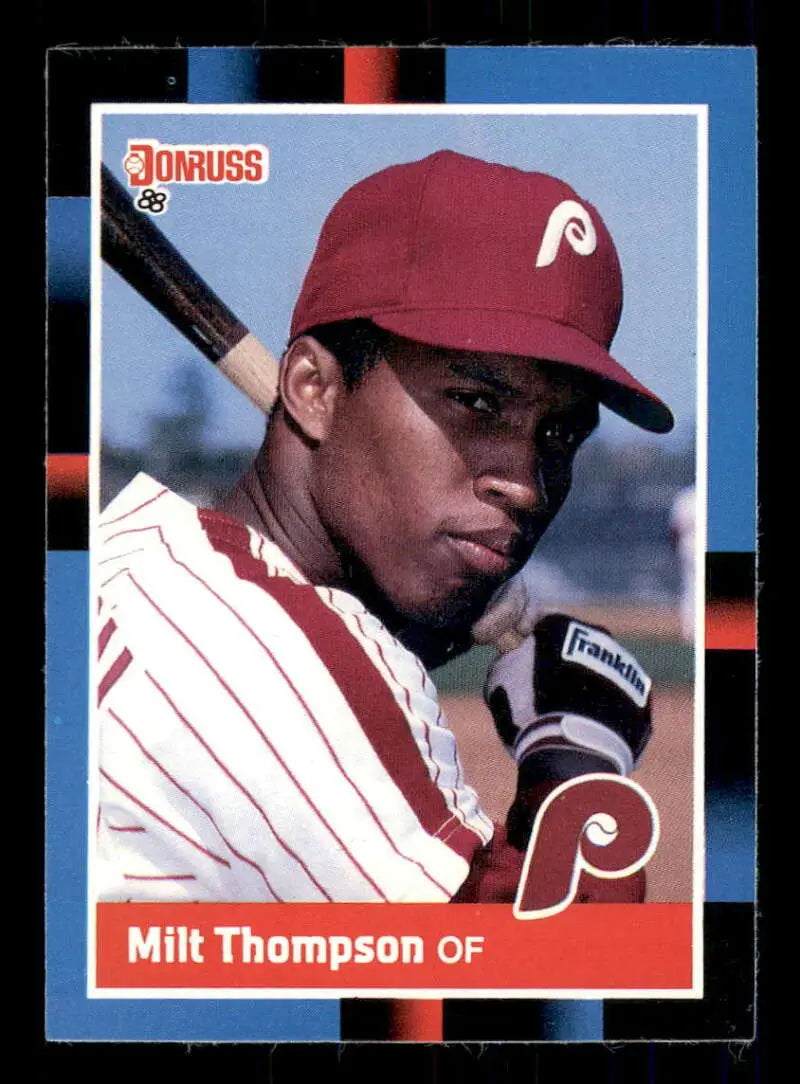 1988 Donruss #236 Milt Thompson NM-MT Philadelphia Phillies Baseball Card - Baseball Card Single
