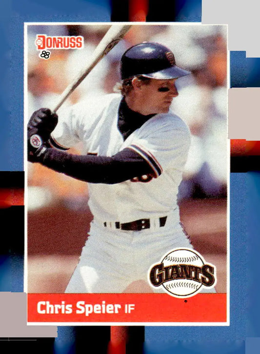 1988 Donruss baseball card of Chris Speier 239b Chris Speier San Francisco Giants infielder