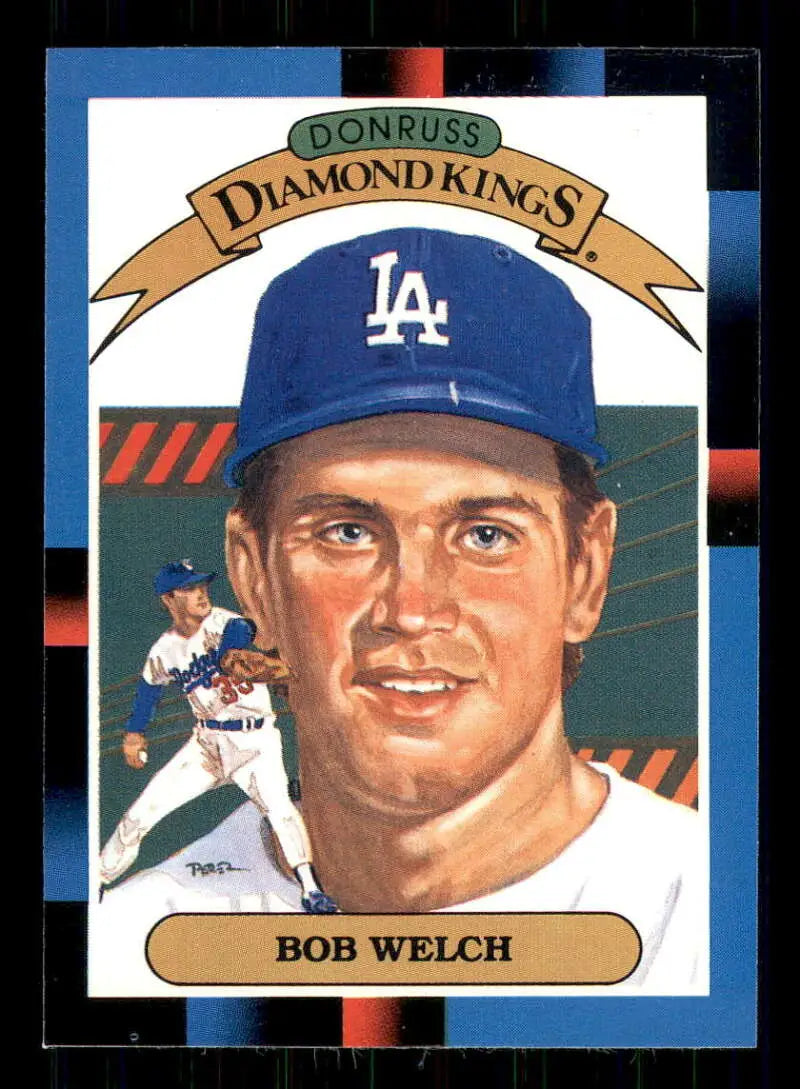 1988 Donruss #24 Bob Welch NM-MT Los Angeles Dodgers Baseball Card - Baseball Card Single