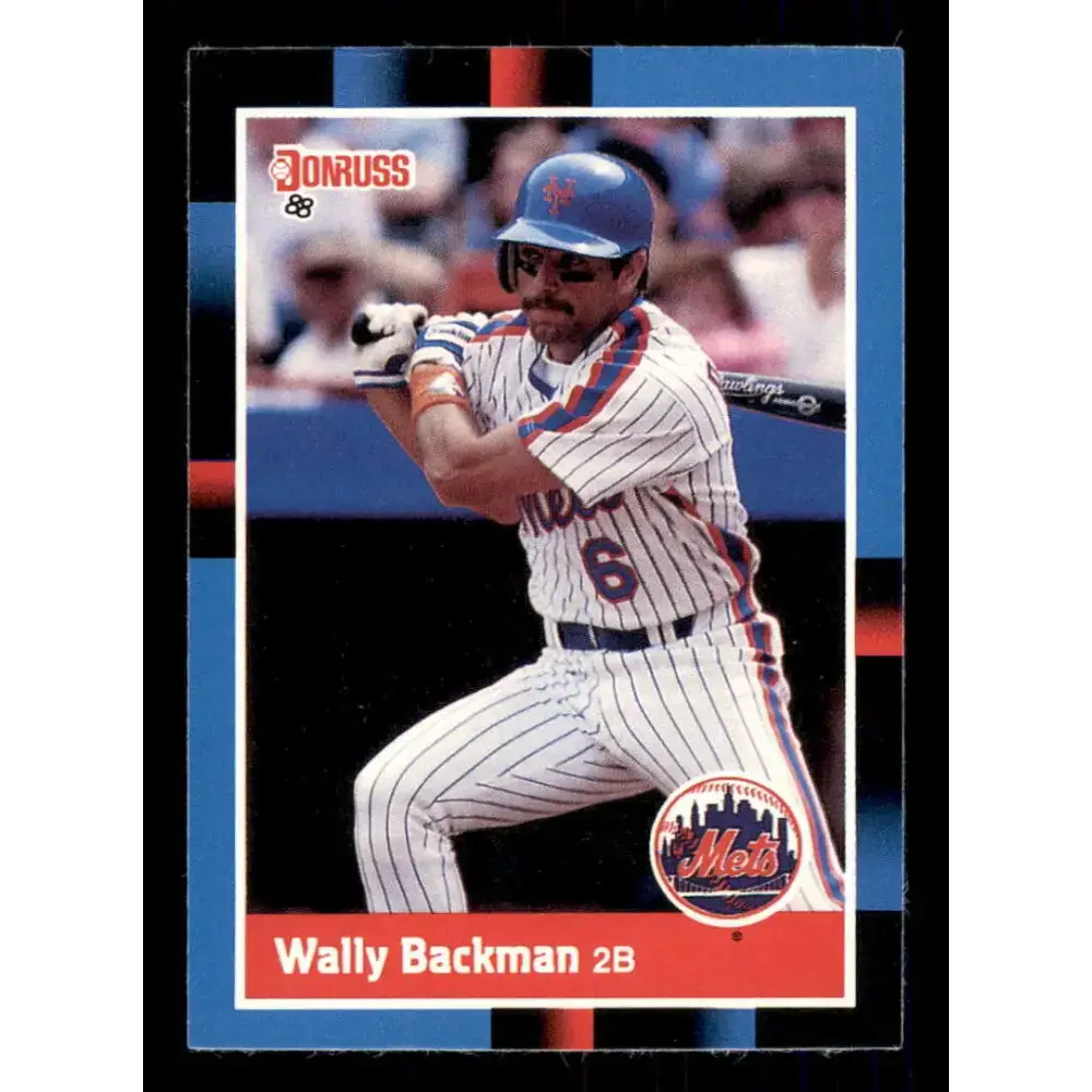1988 Donruss #241 Wally Backman EX New York Mets Baseball Card - Baseball Card Single