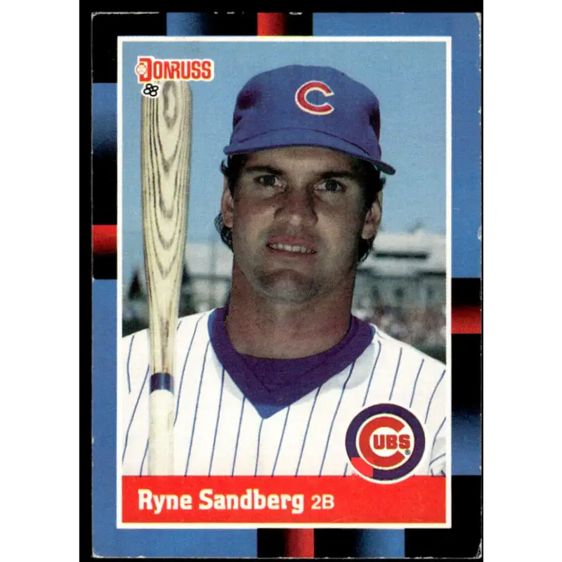 1988 Donruss #242 Ryne Sandberg EX Chicago Cubs Baseball Card - Baseball Card Single