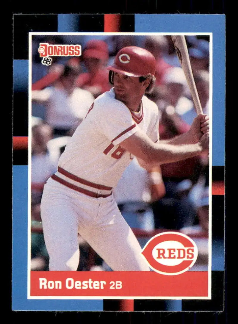 1988 Donruss #246 Ron Oester NM-MT Cincinnati Reds Baseball Card - Baseball Card Single