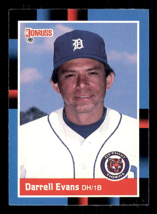 1988 Donruss #250 Darrell Evans NM-MT Detroit Tigers Baseball Card - Baseball Card Single
