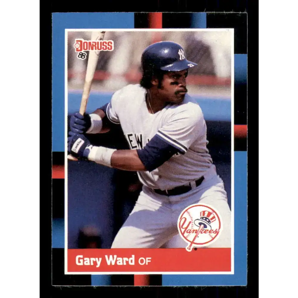 1988 Donruss #251 Gary Ward EX New York Yankees Baseball Card - Baseball Card Single