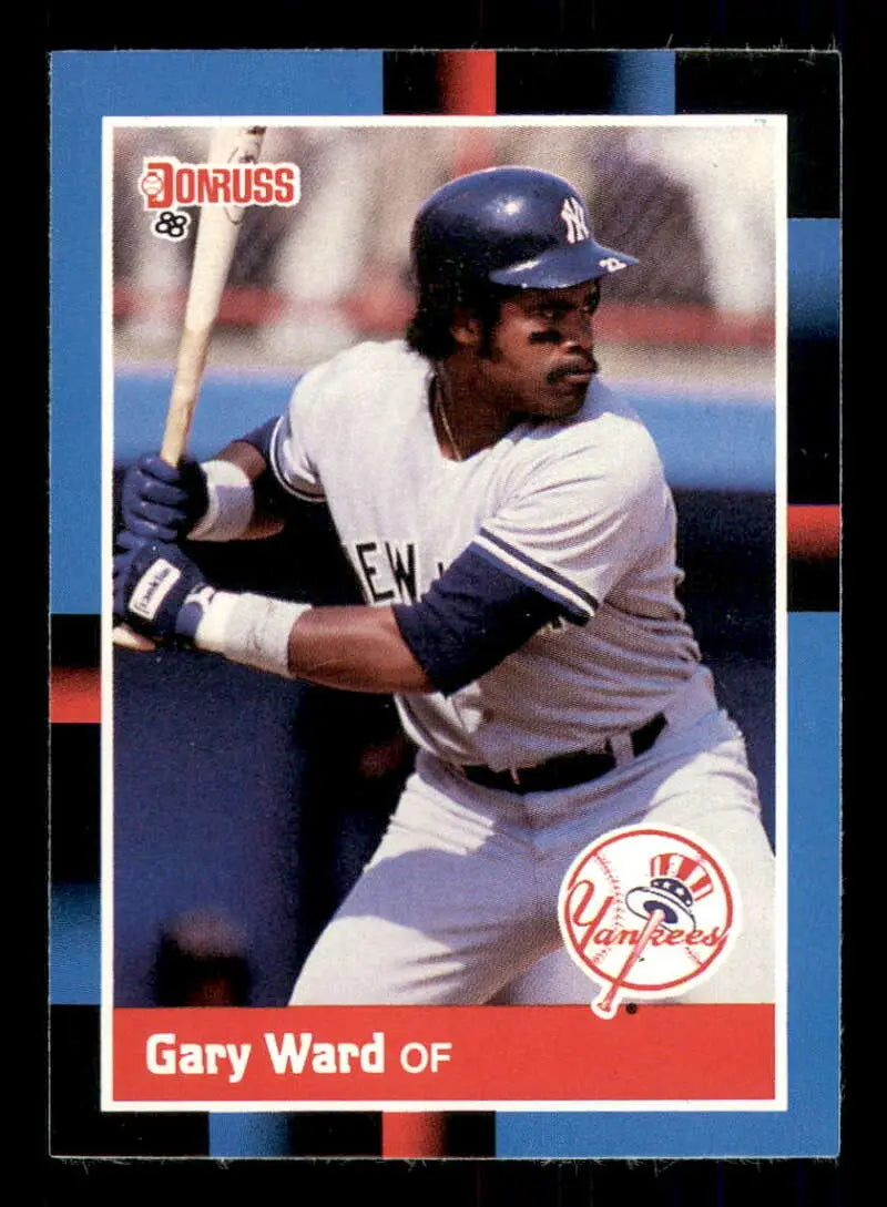 1988 Donruss #251 Gary Ward NM-MT New York Yankees Baseball Card - Baseball Card Single