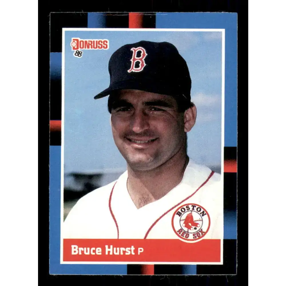 1988 Donruss #252 Bruce Hurst EX Boston Red Sox Baseball Card - Baseball Card Single