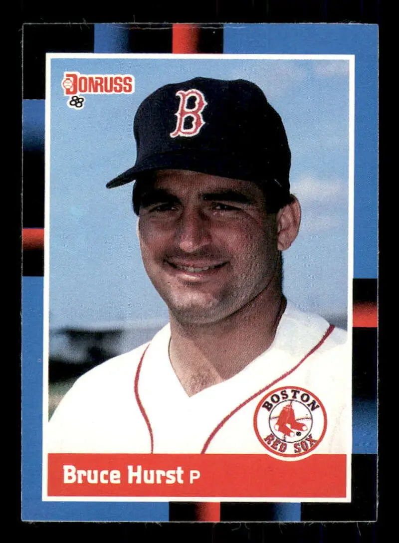 1988 Donruss #252 Bruce Hurst NM-MT Boston Red Sox Baseball Card - Baseball Card Single
