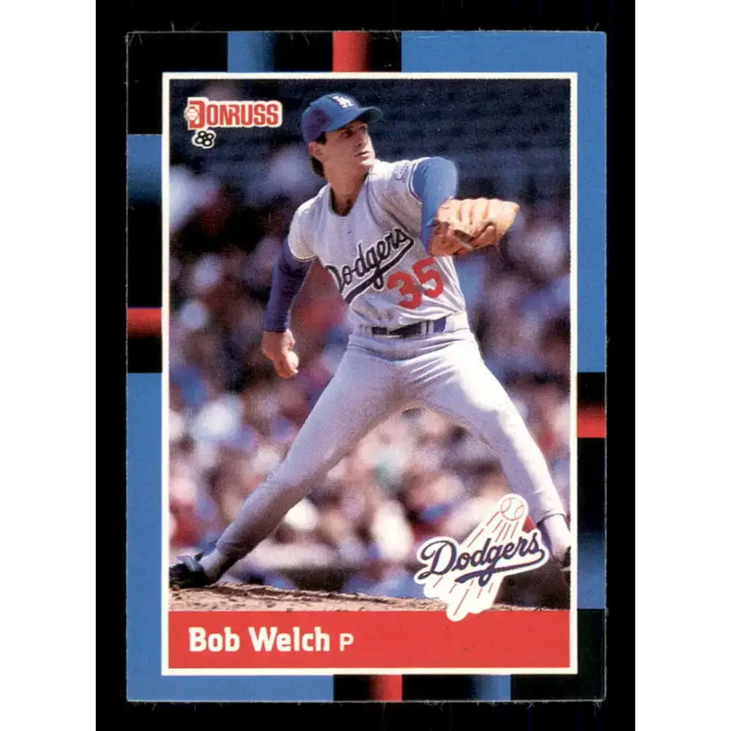 1988 Donruss #253 Bob Welch EX Los Angeles Dodgers Baseball Card - Baseball Card Single