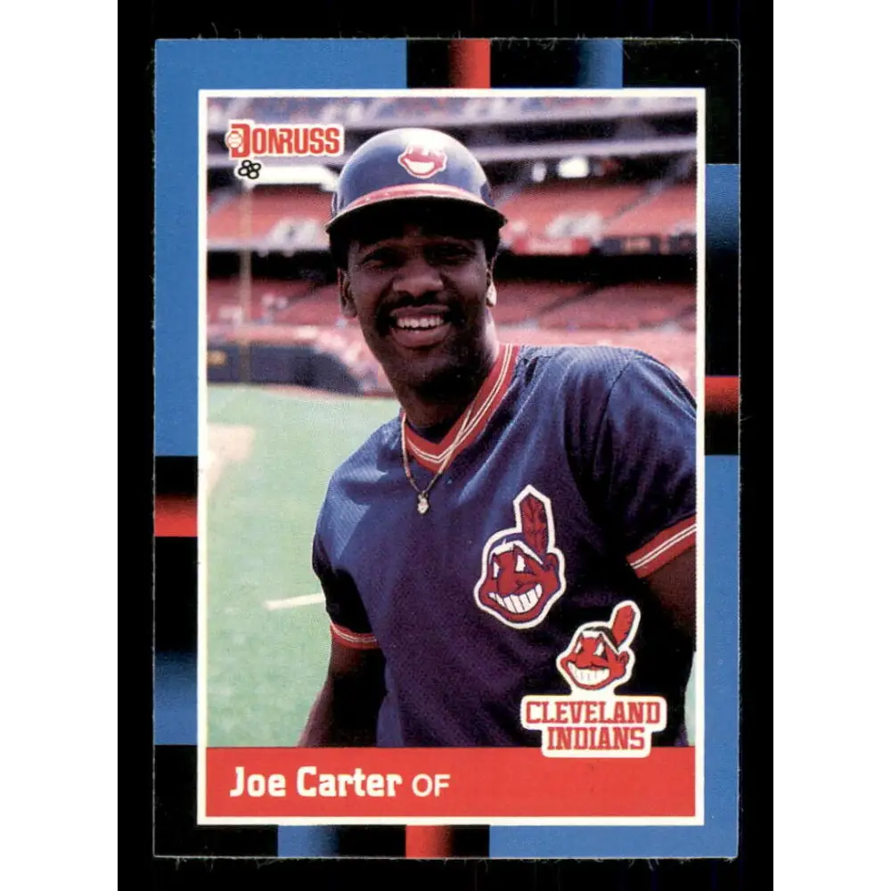 1988 Donruss #254 Joe Carter EX Cleveland Indians Baseball Card Image 1