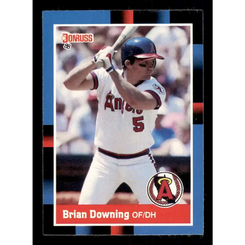 1988 Donruss #258 Brian Downing EX California Angels Baseball Card - Baseball Card Single