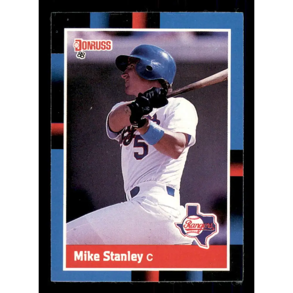 1988 Donruss #259 Mike Stanley EX Texas Rangers Baseball Card Image 1