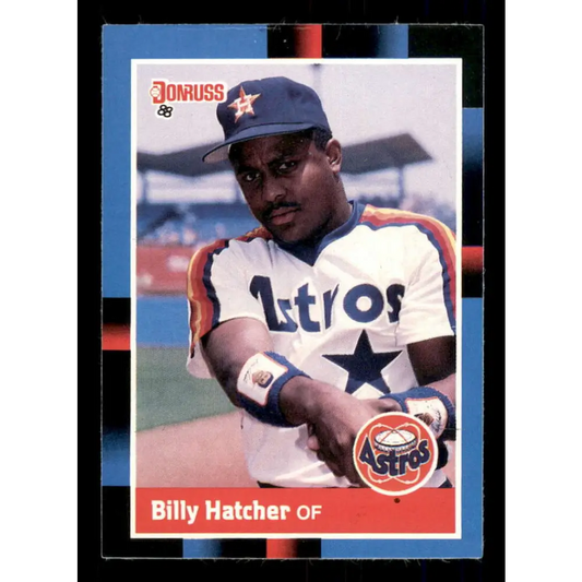 1988 Donruss #261 Billy Hatcher EX Houston Astros Baseball Card Image 1