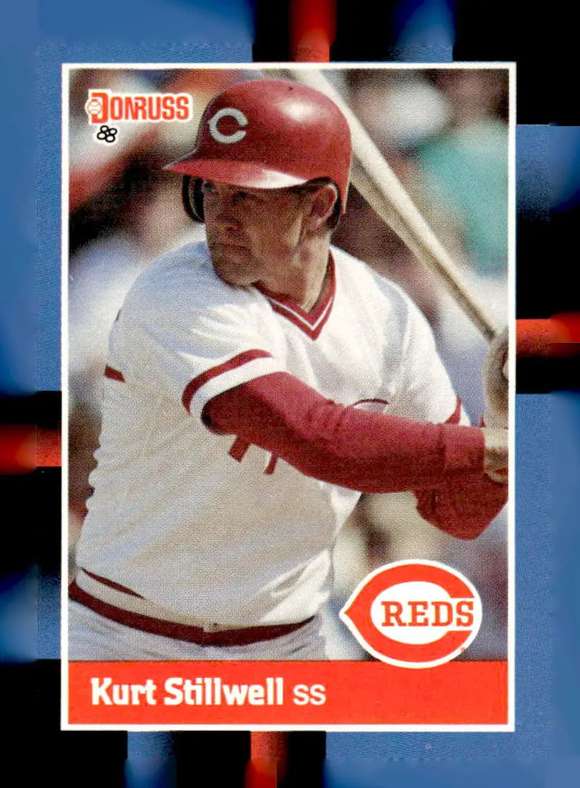 1988 Donruss Kurt Stillwell baseball card featuring Kurt Stillwell of the Cincinnati Reds