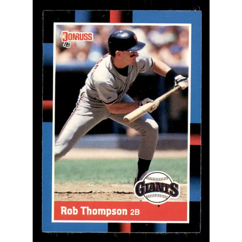 1988 Donruss #268 Robby Thompson EX San Francisco Giants Baseball Card Image 1