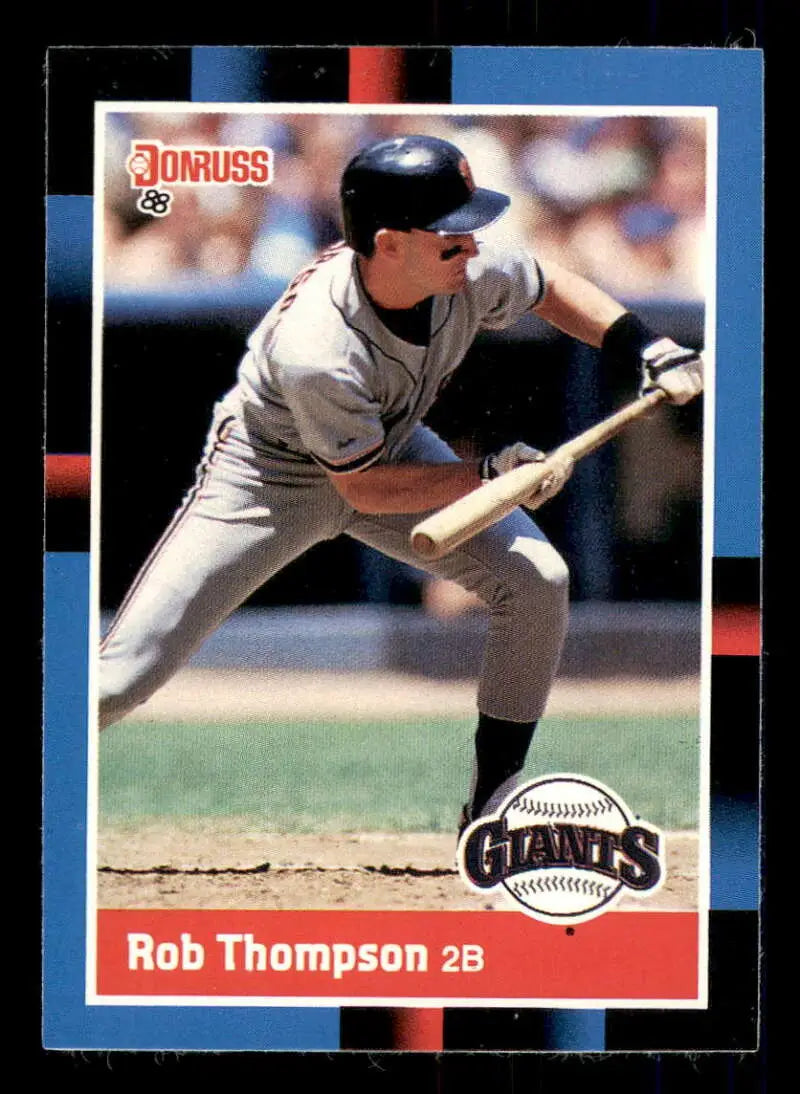 1988 Donruss #268 Robby Thompson NM-MT San Francisco Giants Baseball Card - Baseball Card Single