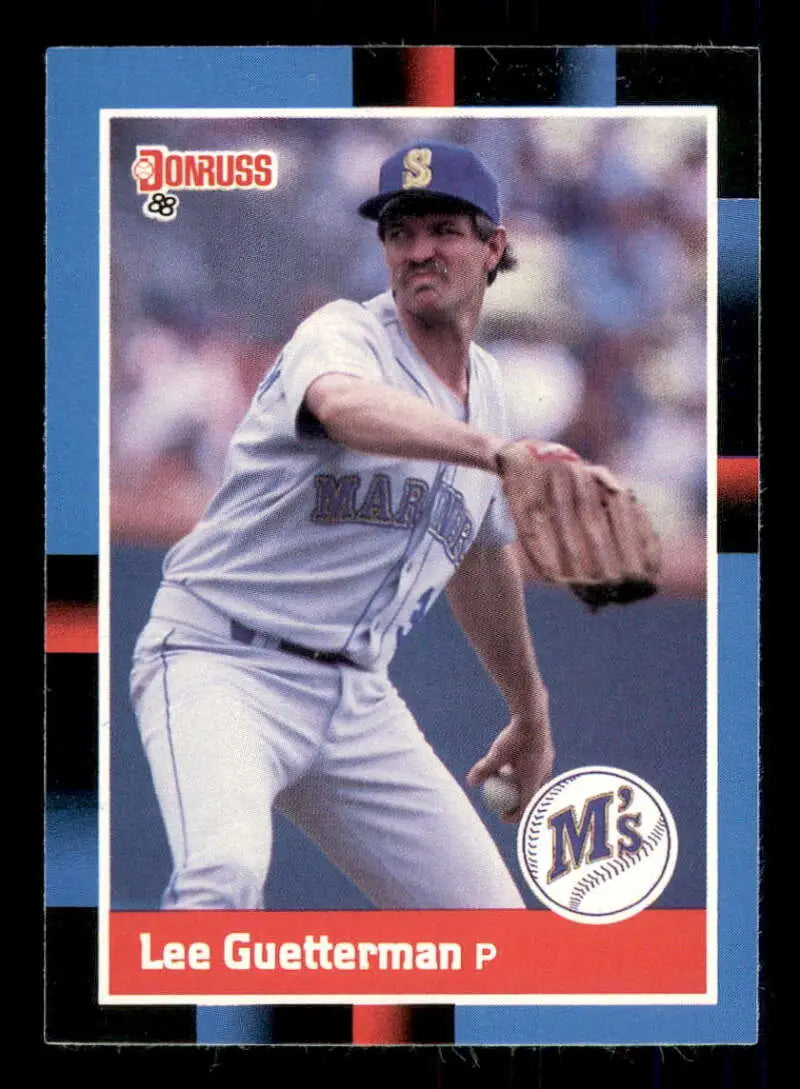 1988 Donruss #270 Lee Guetterman NM-MT Seattle Mariners Baseball Card - Baseball Card Single