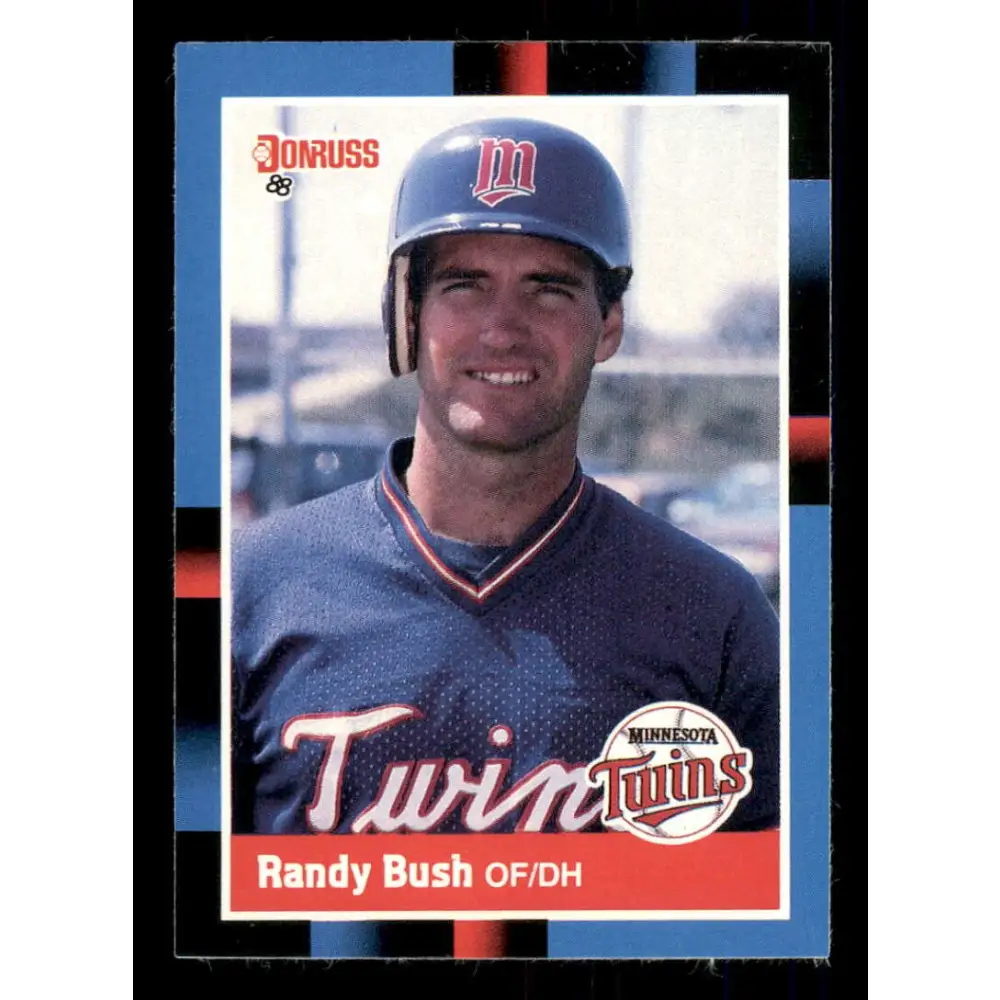 1988 Donruss #272 Randy Bush EX Minnesota Twins Baseball Card Image 1