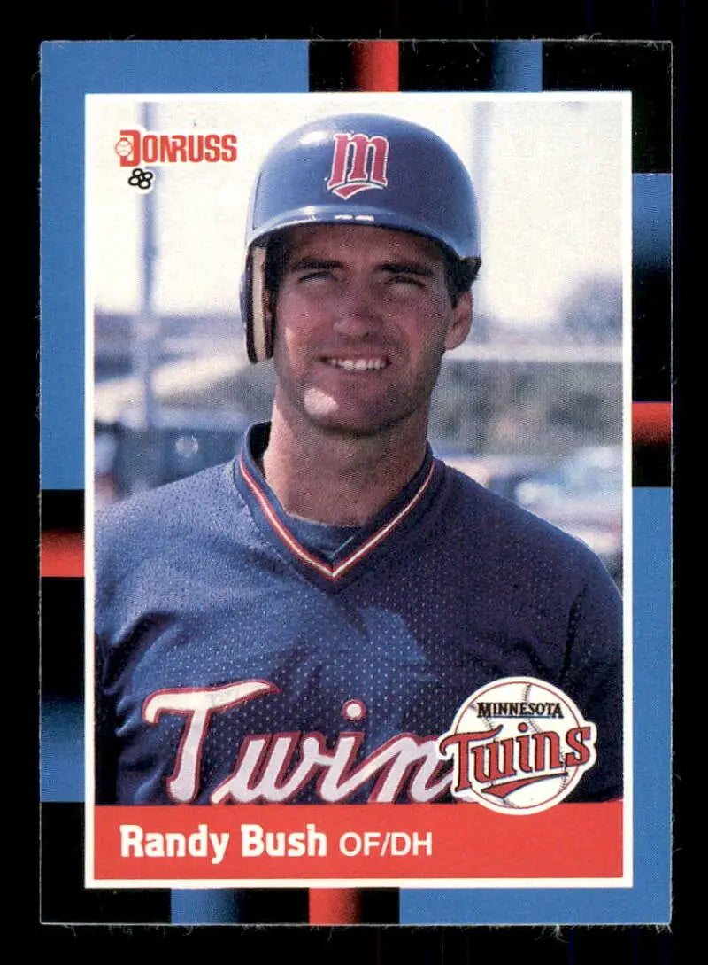 1988 Donruss #272 Randy Bush NM-MT Minnesota Twins Baseball Card - Baseball Card Single
