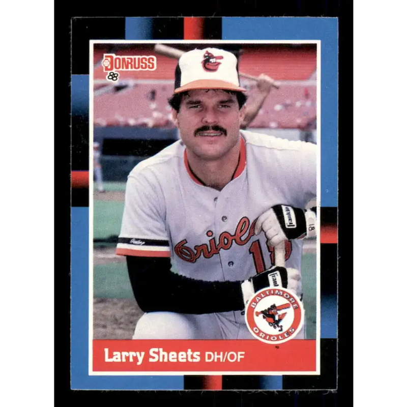 1988 Donruss #273 Larry Sheets EX Baltimore Orioles Baseball Card - Baseball Card Single