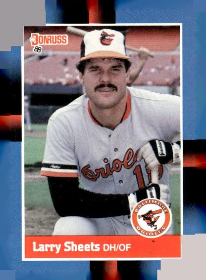 Vintage 1988 Donruss 273c Larry Sheets Baltimore Orioles baseball card