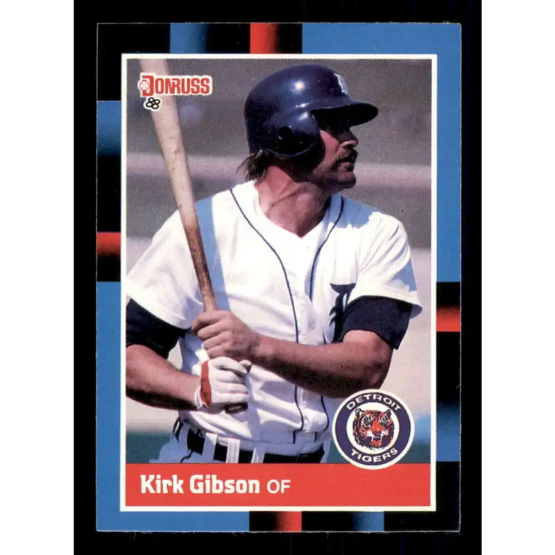 1988 Donruss #275 Kirk Gibson EX Detroit Tigers Baseball Card - Baseball Card Single