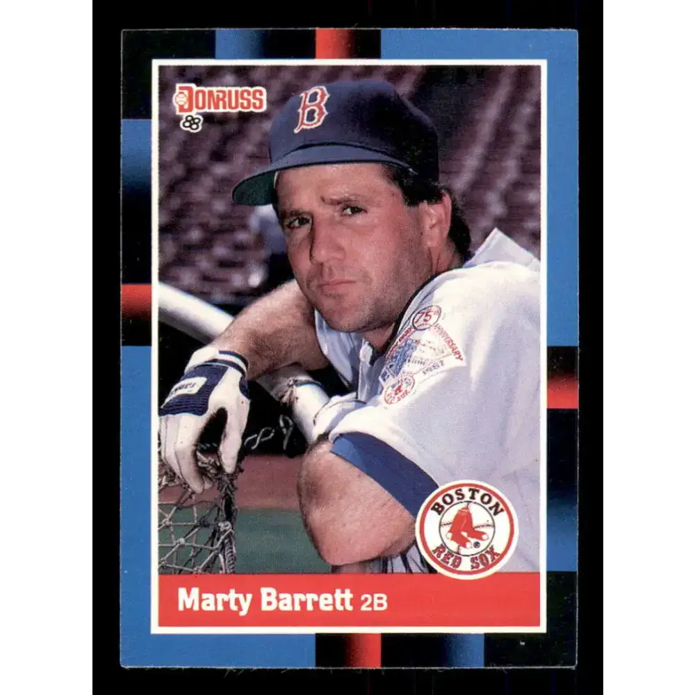 1988 Donruss #276 Marty Barrett EX Boston Red Sox Baseball Card - Baseball Card Single