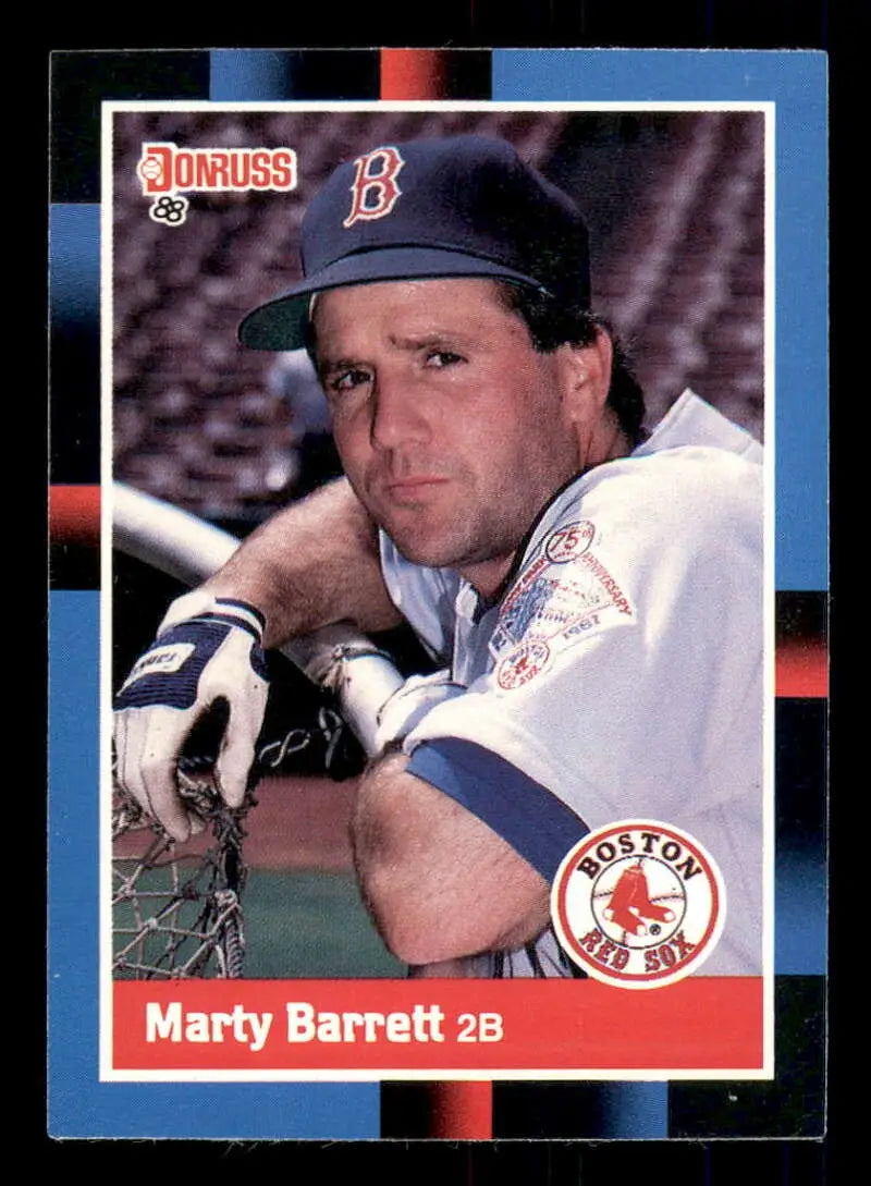 1988 Donruss #276 Marty Barrett NM-MT Boston Red Sox Baseball Card - Baseball Card Single