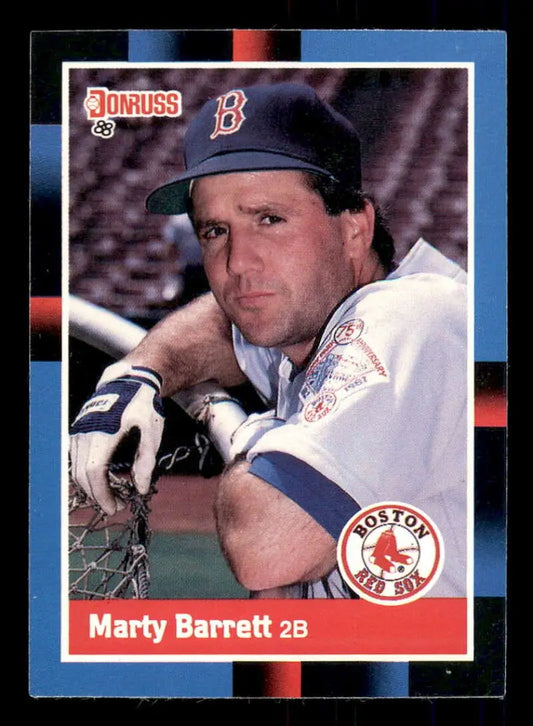 1988 Donruss #276 Marty Barrett NM-MT Boston Red Sox Baseball Card - Baseball Card Single