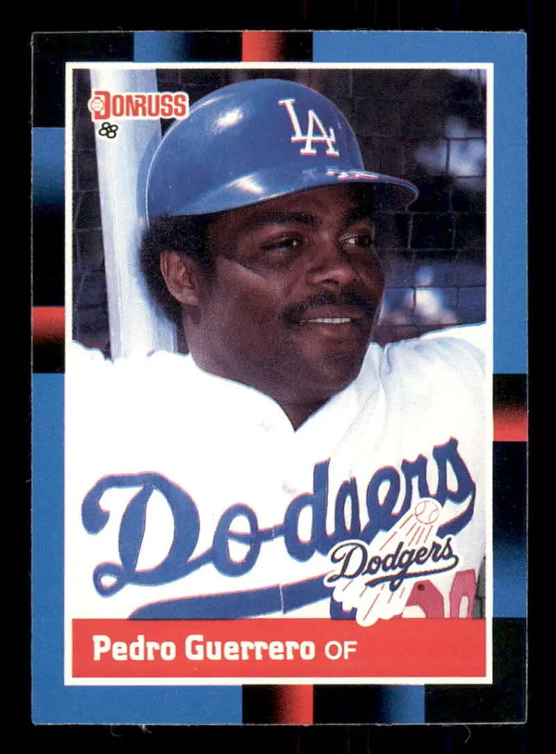 1988 Donruss #278 Pedro Guerrero NM-MT Los Angeles Dodgers Baseball Card - Baseball Card Single