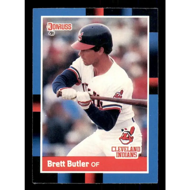 1988 Donruss #279 Brett Butler EX Cleveland Indians Baseball Card - Baseball Card Single