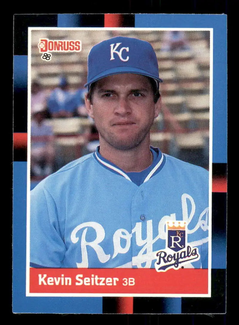 1988 Donruss #280 Kevin Seitzer NM-MT Kansas City Royals Baseball Card - Baseball Card Single