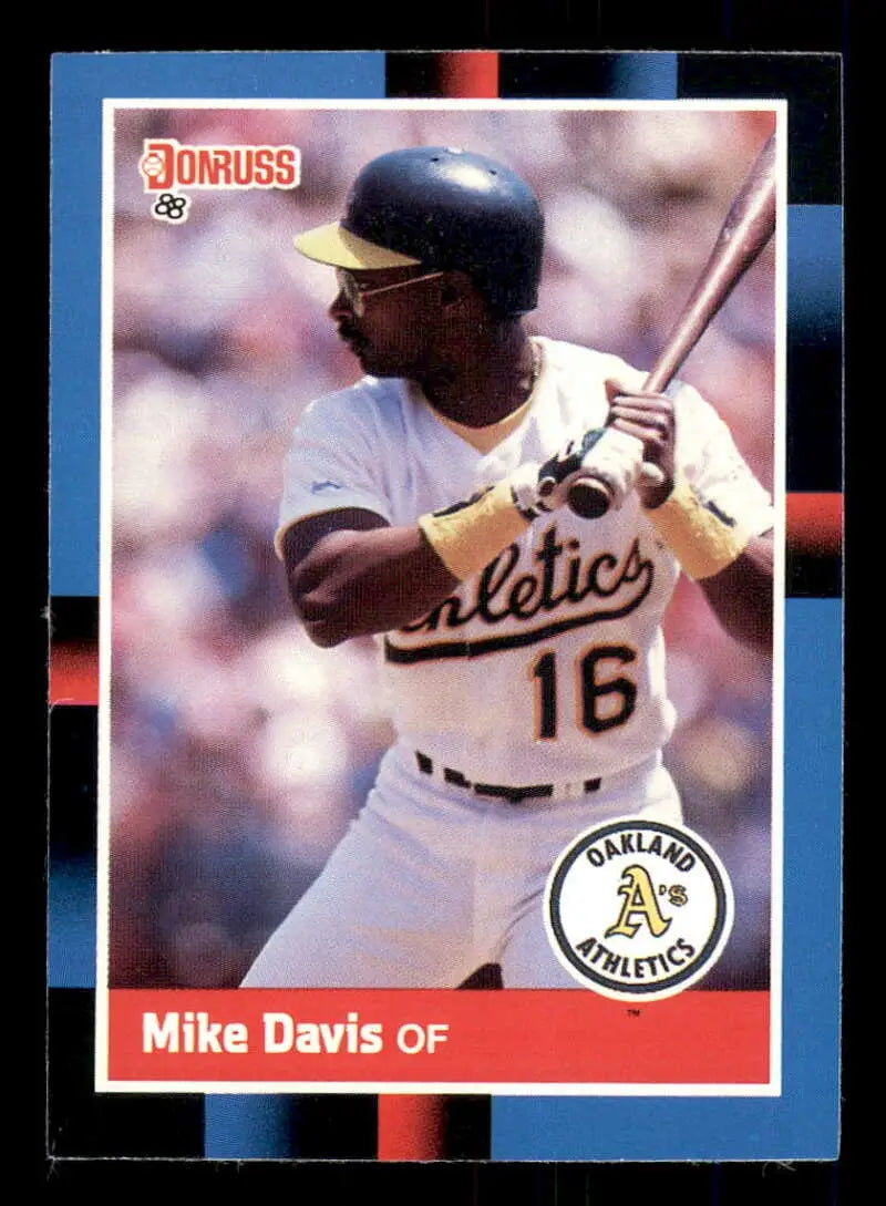 1988 Donruss #281 Mike Davis NM-MT Oakland Athletics Baseball Card - Baseball Card Single