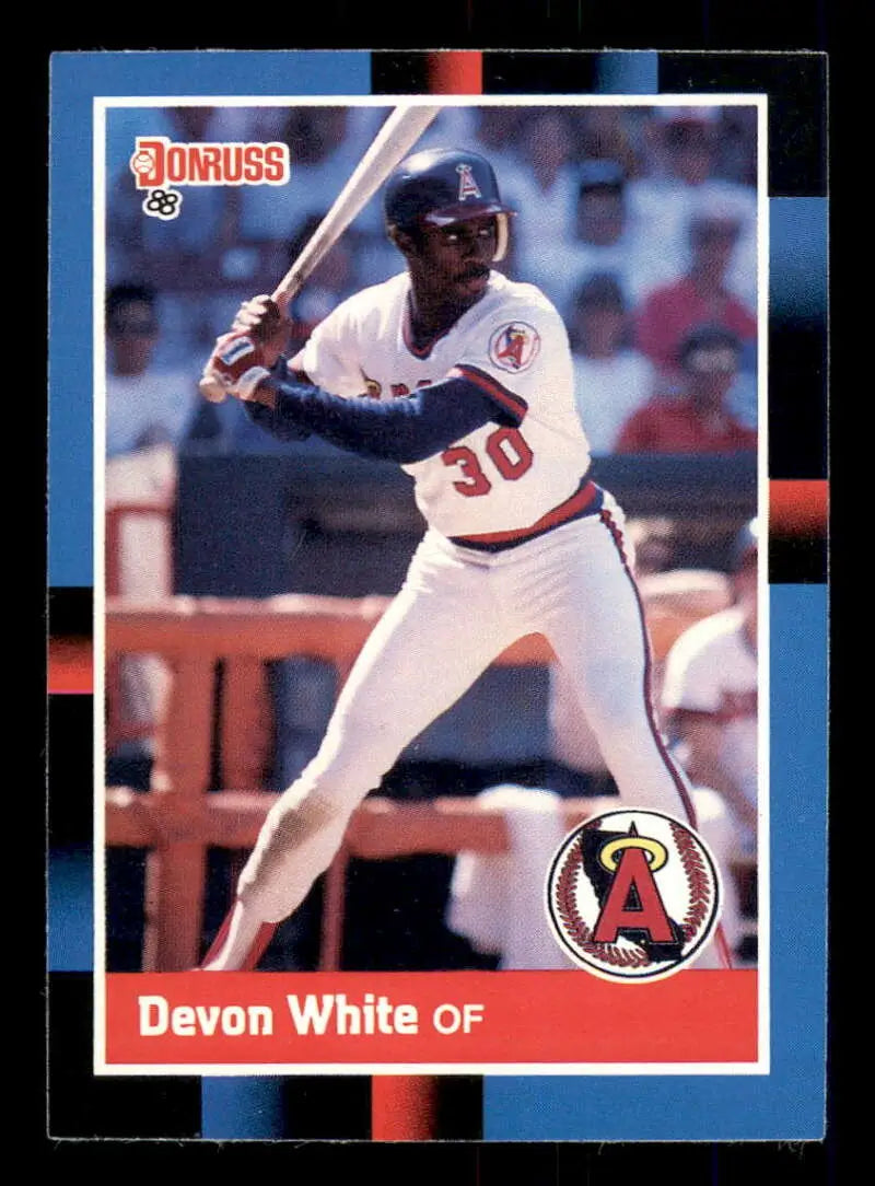 1988 Donruss #283 Devon White NM-MT California Angels Baseball Card - Baseball Card Single