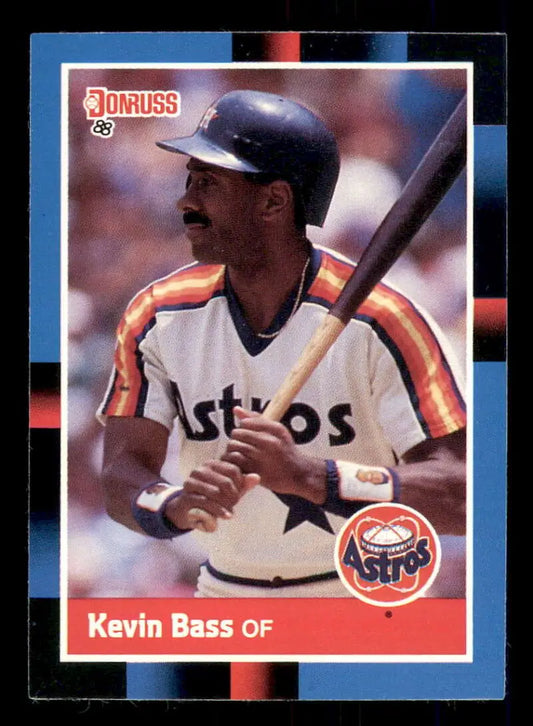 1988 Donruss #286 Kevin Bass NM-MT Houston Astros Baseball Card - Baseball Card Single