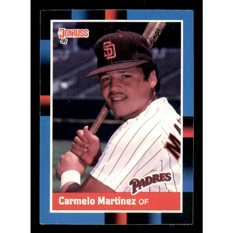 1988 Donruss #287 Carmelo Martinez EX San Diego Padres Baseball Card - Baseball Card Single