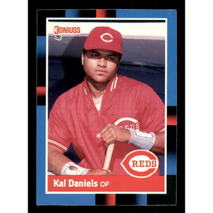 1988 Donruss #289 Kal Daniels EX Cincinnati Reds Baseball Card